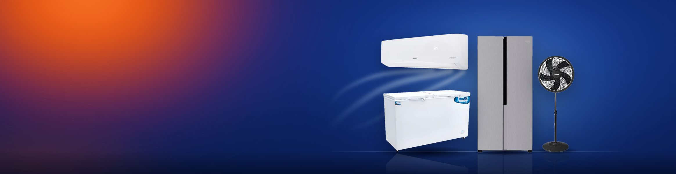 Aire acondicionado, freezer, heladera y ventilador en FrioMax Electrodomésticos, Rauch